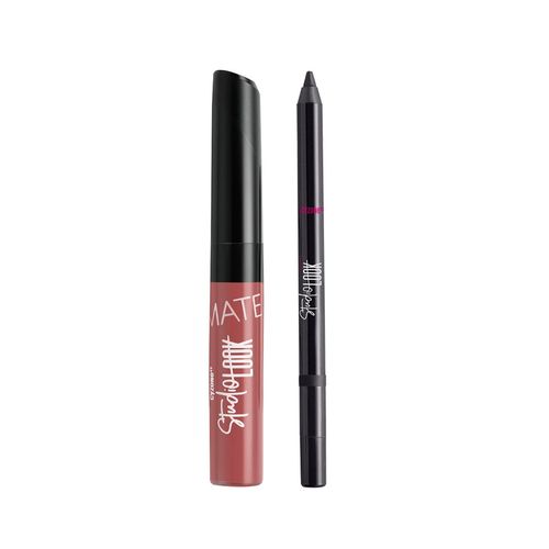 Set Delineador Gel y Labial Mate