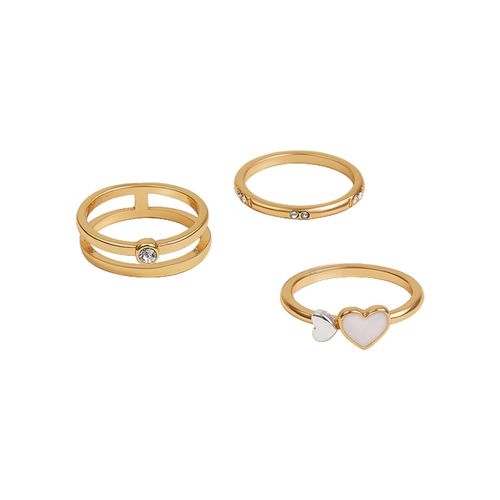 Set De Anillos Flying Hearts x3